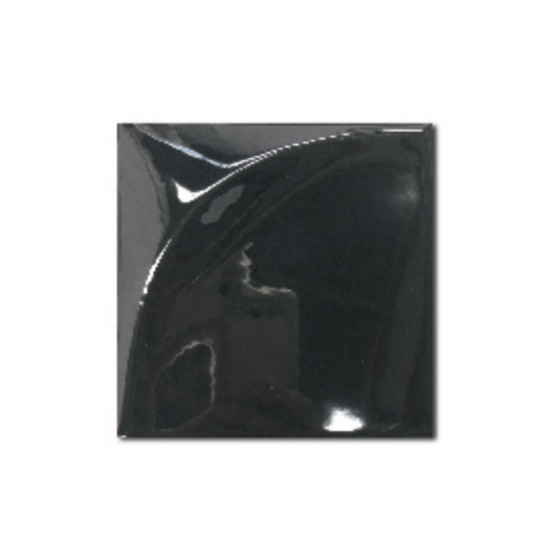 Carrelage 3D brillant Dif eclipse noir 15x15cm