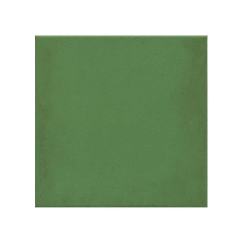 Carrelage imitation carreau de ciment ancien vert uni 20x20 cm V 1900 vert