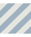 Carrelage imitation carreaux de ciment bande diagonal V Goroka bleu cielo 20x20 cm