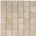 Mosaique salle de bain, cuisine D travertin classic 4.8x4.8cm sur trame 30.5x30.5x1cm