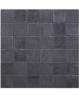 Mosaique salle de bain D travertin foussana gris 4.8x4.8cm sur trame 30.5x30.5x1cm