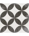 Carrelage imitation carreau ciment étoile noir, 20x20 cm, V Kerala negro 