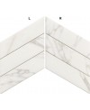 Carrelage diamond realstatuario chevron Left imitation marbre 70x40cm