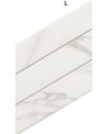 Carrelage diamond realstatuario chevron Left imitation marbre 70x40cm