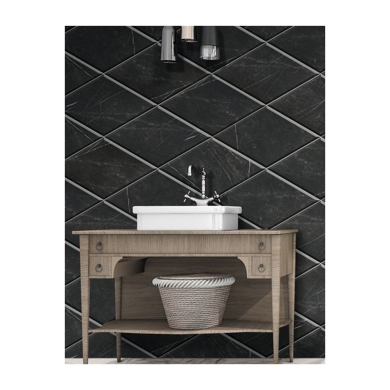 Carrelage diamond realmarquina bevel biseauté imitation marbre 70x40cm