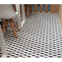 Carrelage réalhanoi cube gris effet carreau ciment effet 3D 33x33cm