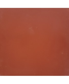 Carrelage ciment uni rouge acajou 20x20cm véritable 70