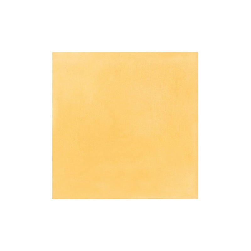 Carreau ciment jaune paille mat hexagone 20x17.4x1.6cm véritable 20