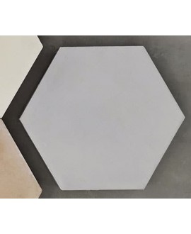 Carreau ciment pierre mat hexagone 20x17.4x1.6cm véritable 10