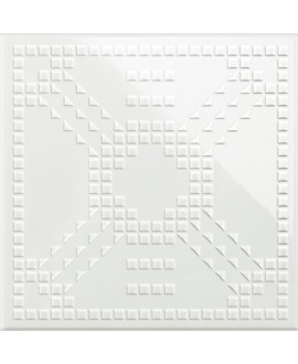 Carrelage VO 3D dekorkodici KDGL 26 blanc 26x26x1cm