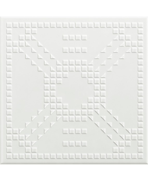 Carrelage VO 3D dekorkodici KDSB 26 blanc satiné 26x26x1cm