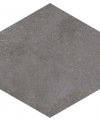 carrelage hexagone rift grafito 23x26.6 cm