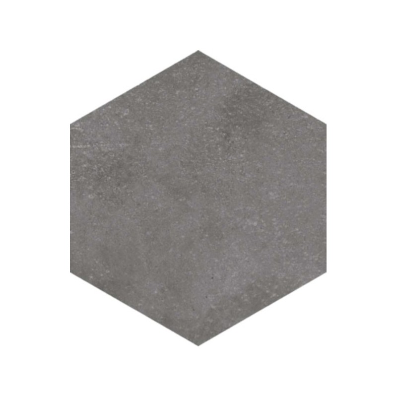 carrelage hexagone rift grafito 23x26.6 cm