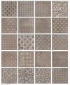 Carrelage patchwork ritual brown imitation carreau ciment traditionnel 20x20 cm rectifié pour la crédence, R10