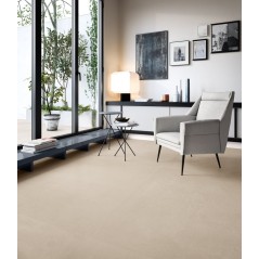 Carrelage imitation pierre moderne mat 90x90cm rectifié, santaritual sand