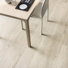 Carrelage imitation parquet contemporain grande longueur XXL 26.5x180cm rectifié, edimnaturel blanc