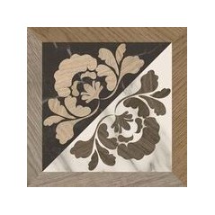 Carrelage, patchwork, effet marqueterie bois et marbre incrusté, sol et mur, 20x20cm rectifié, santintarsi elite mix, R10