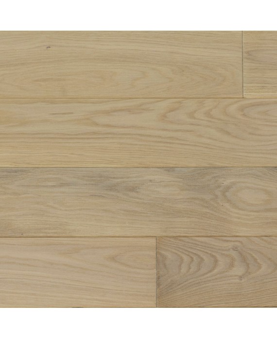 Plancher chêne blanchi massif huilé, grande largeur parquet bois, largeur 150 mm, vienna XL white
