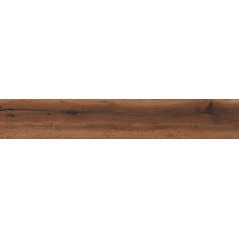 Carrelage imitation parquet foncé moderne brun, sol et mur, grande longueur XXL 30x180cm rectifié, santabwood cherry