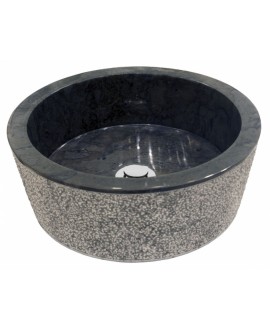 Vasque en pierre MO loja diamètre:40cm hauteur:15cm