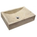 Vasque en pierre MO nerja beige 50x35x12cm 