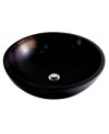 Vasque en pierre MO tenerife noire diamètre:45cm hauteur:15cm