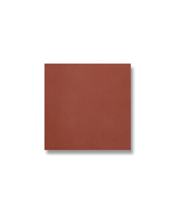 Carrelage en terre cuite rouge mécanique carré 15x15cm, épaisseur 9mm