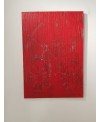 Peinture moderne, tableau contemporain figuratif, acrylique sur toile 116X89cm intitulée: vélo rose.