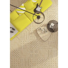 Carrelage imitation bois aggloméré naturel mat,patchwork, 59.3x59.3cm rectifié, R10, V strand masai naturel grafito