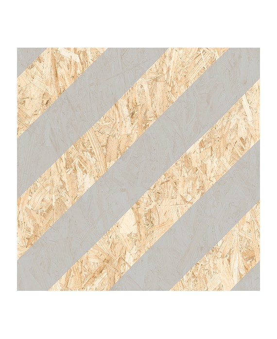 Carrelage imitation bois aggloméré strié de gris mat, décor, 59.3x59.3cm rectifié, R10, V strand nenets naturel gris