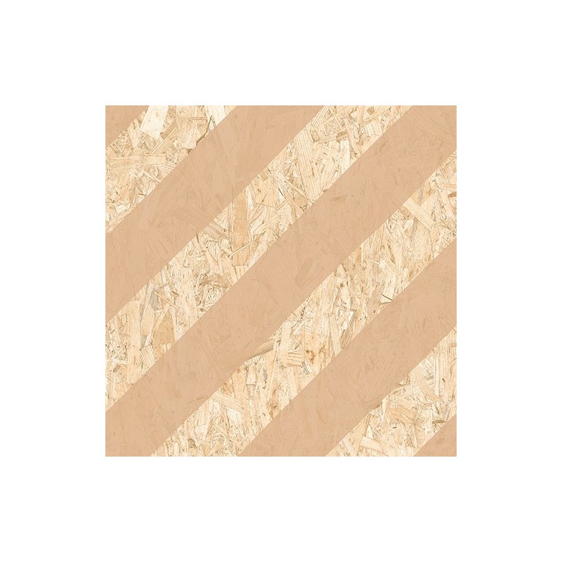 Carrelage imitation bois aggloméré strié de beige, sol et mur, 59.3x59.3cm rectifié, R10, V strand nenets naturel avellana