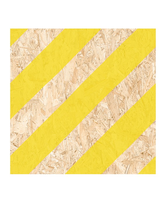 Carrelage effet bois aggloméré mat avec des bandes jaunes, décor, 59.3x59.3cm rectifié, R10, V strand nenets naturel jaune
