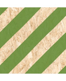 Carrelage effet bois aggloméré mat avec bandes vertes, décor, 59.3x59.3cm rectifié, R10, V strand nenets naturel vert