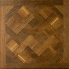 Plancher ancien vieilli chêne massif français versailles , vieux de france huilé , ép : 21 mm , 98cm x 98cm