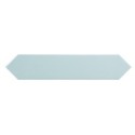 Carrelage navette imitation zellige bleu clair brillant 5x25cm, eqarrow caribbean blue