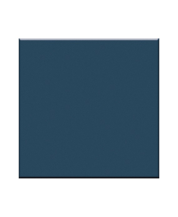 Carrelage bleu pétrole mat de couleur cuisine salle de bain mur et sol 10x10cm grès cérame émaillé VO petrolio