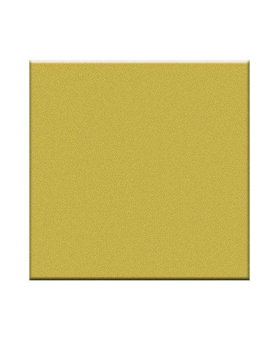 Mosaique jaune moutarde mat sol et mur cuisine salle de bain 5X5 cm sur trame VO senape